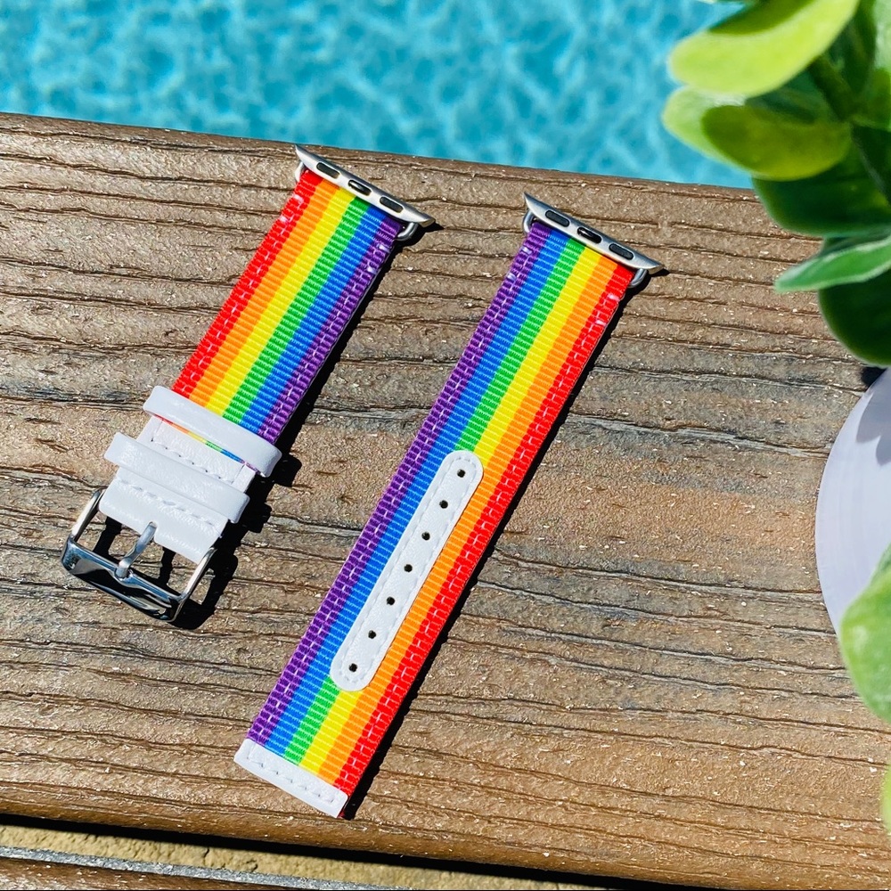 Rainbow Apple Watch Band Nylon PRIDE 38/40 42/44